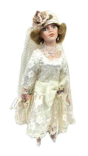 Vintage porcelain doll gatsby - vintage,