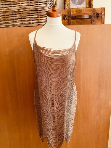 Golden 20s kleid - kleid, gold