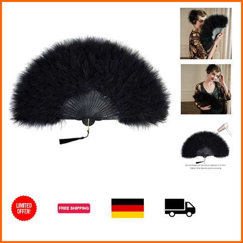 Vintage damen handfächer - vintage,